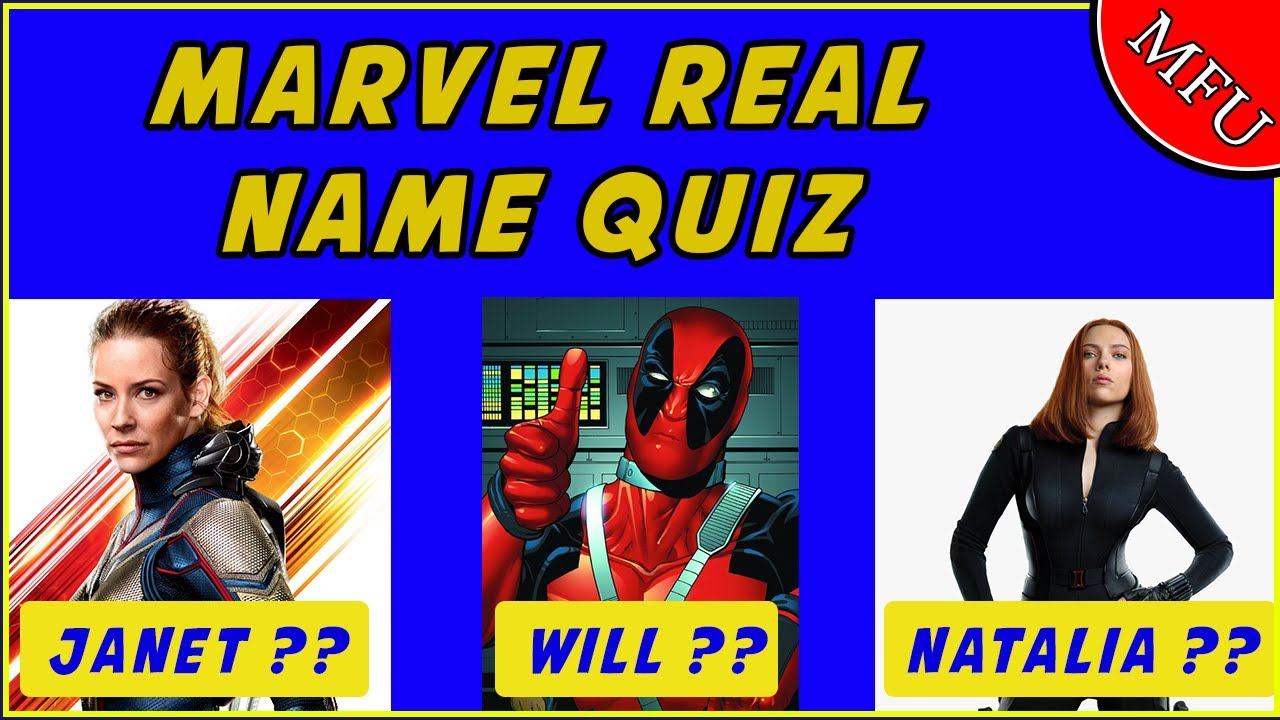 MARVEL REAL NAME QUIZ - Superheroes