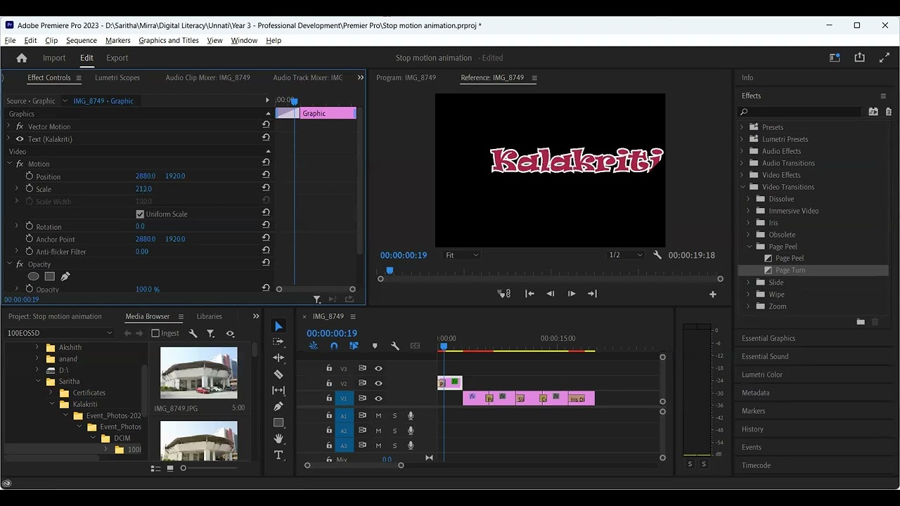 3   Premiere Pro   Title card