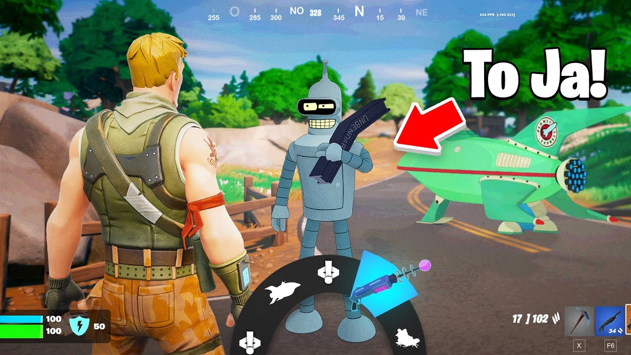 UDAJE NPC SPRZEDAWCĘ BENDERA W FORTNITE