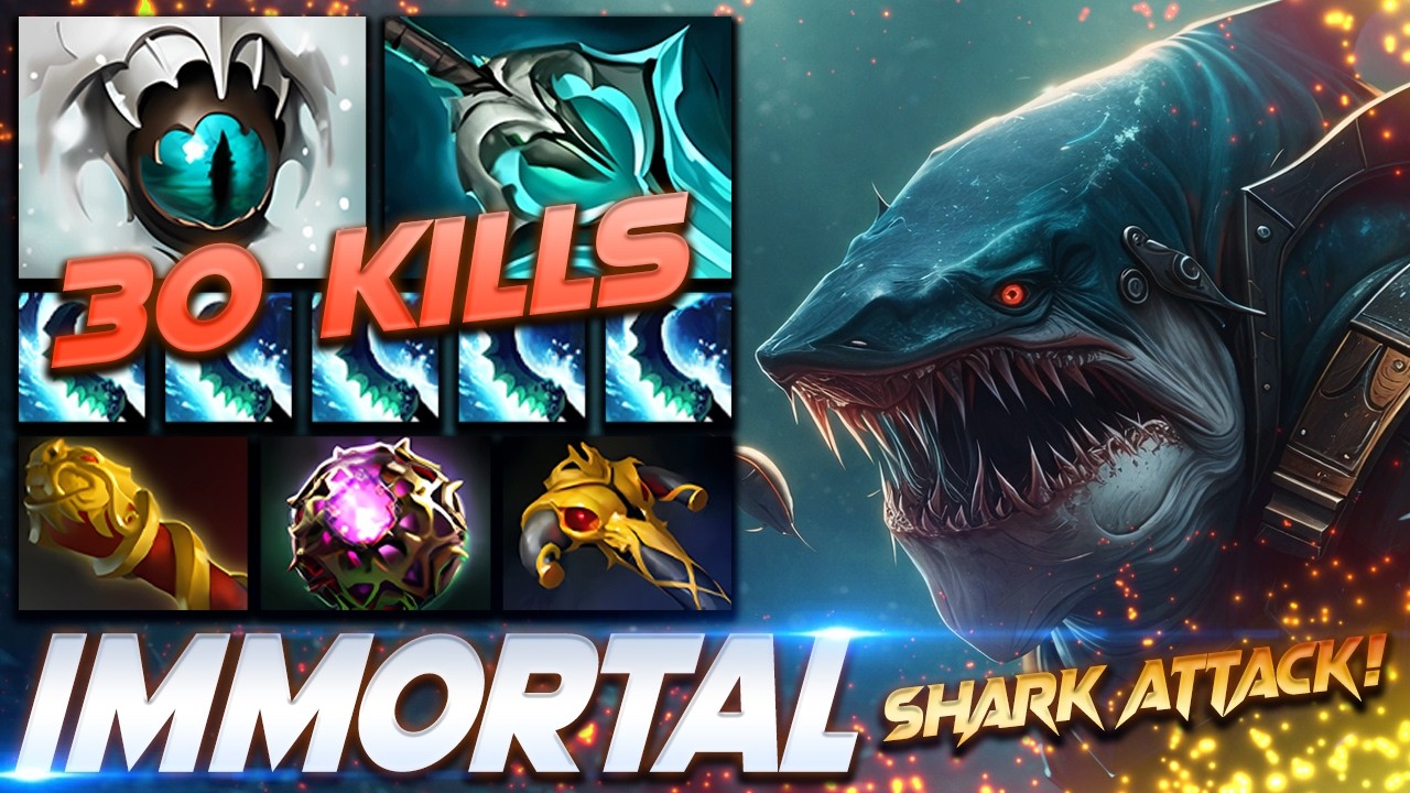 Slark 30 KILLS Immortal Shark Attack - Dota 2 Pro Gameplay [Watch & Learn]