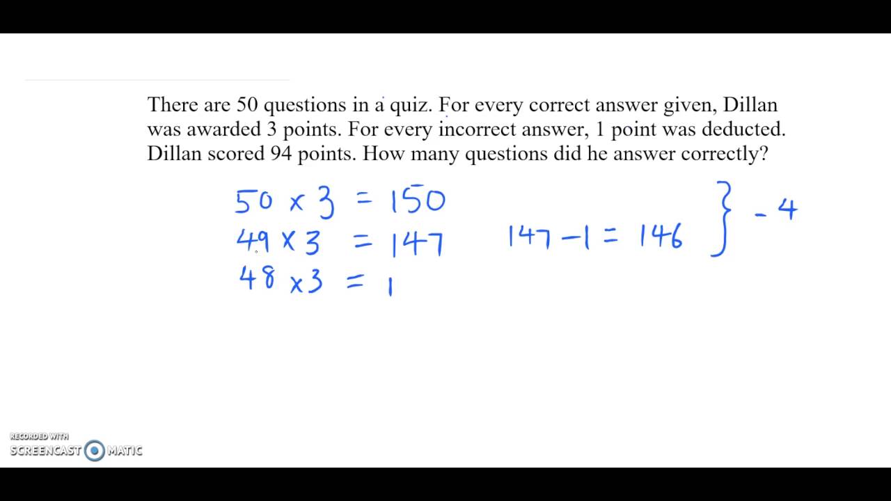 Guess and Check Variation