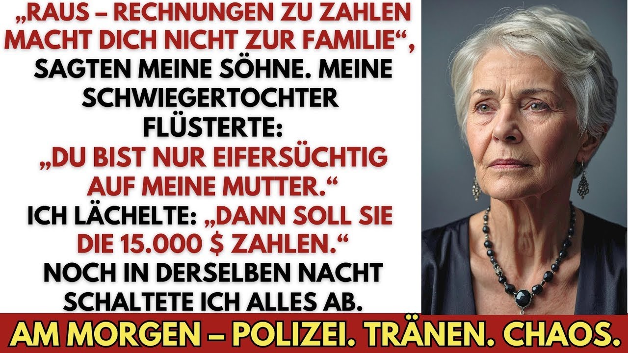 Beim Familientreffen lehnten mich meine Kinder ab – also lehnte ich sie ebenfalls ab