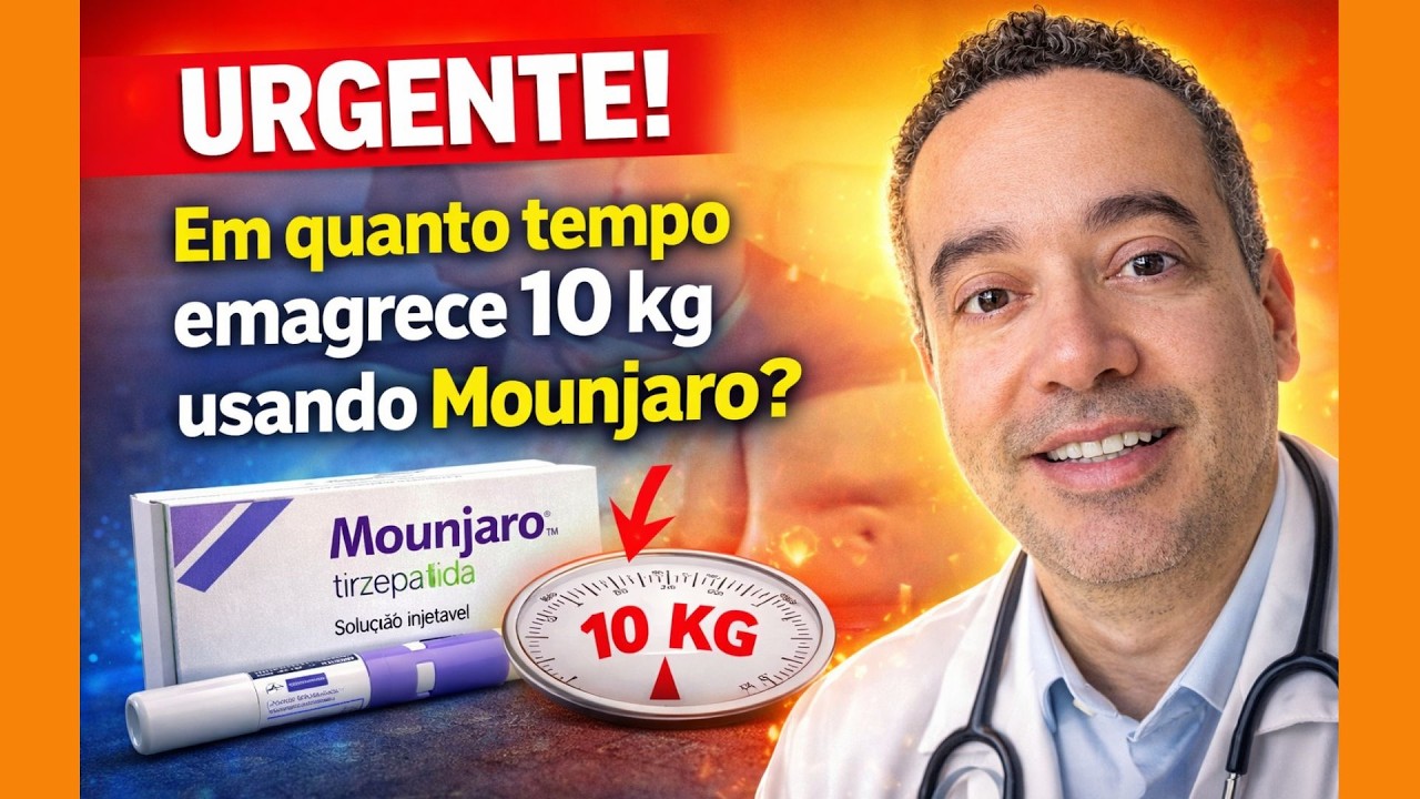 Com quanto tempo uma pessoa utilizando o Mounjaro consegue emagrecer 10 kg?