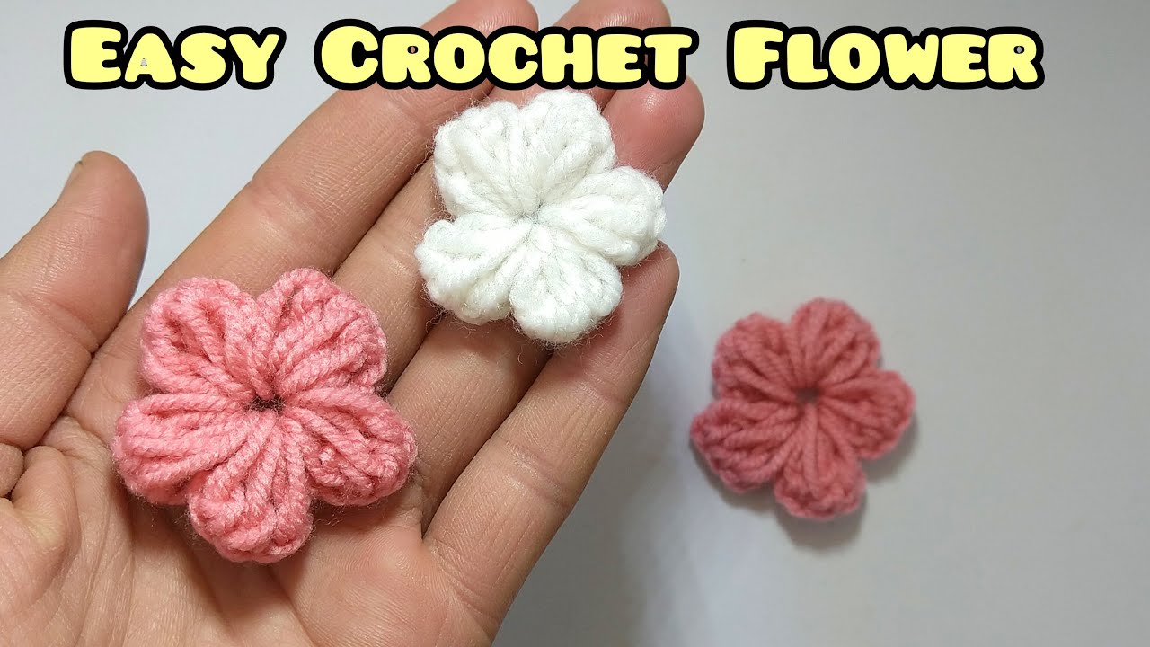 Super Easy Crochet Flower Tutorial | Perfect for Beginners