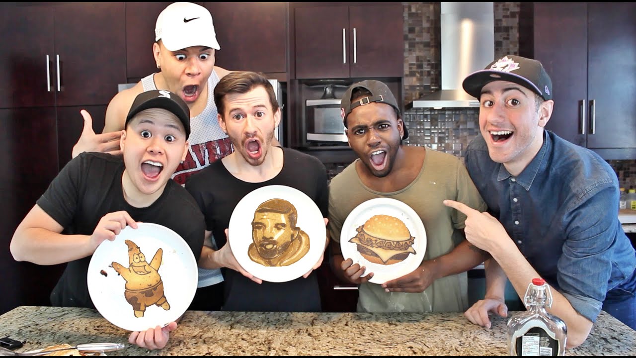 PANCAKE ART CHALLENGE FT. TEAM ALBOE