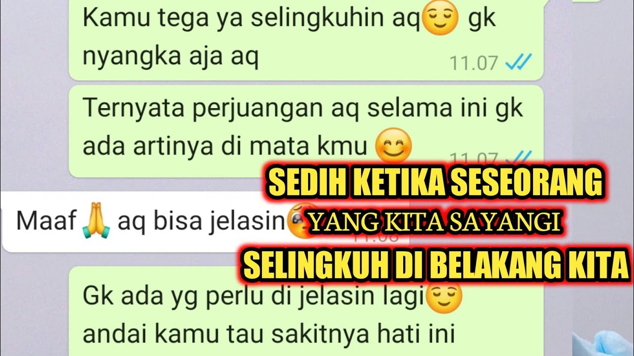 di selingkuhin pacar#chat sedih bikin nangis #chat wa romantis
