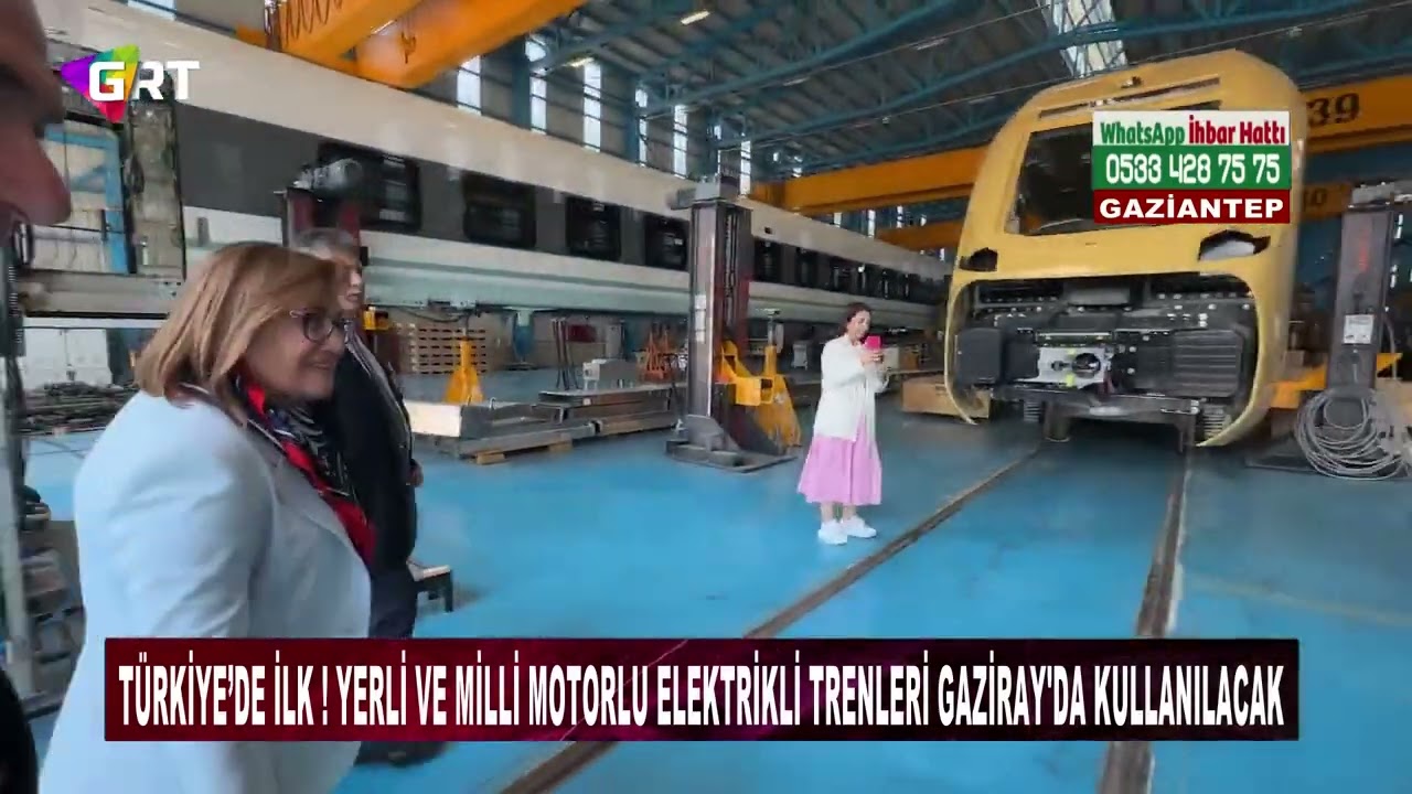 Türkiye’nin ilk yüzde yüz yerli ve milli motorlu elektrikli trenleri GAZİRAY'da kullanılacak