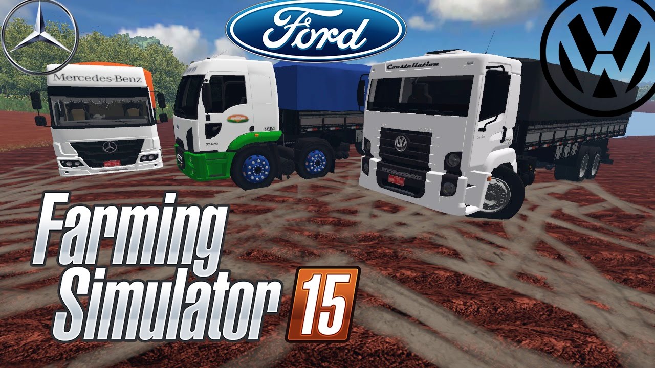 Caminhões Truck Passando no Atoleiro | Farming Simulator 2015 | PT-BR |