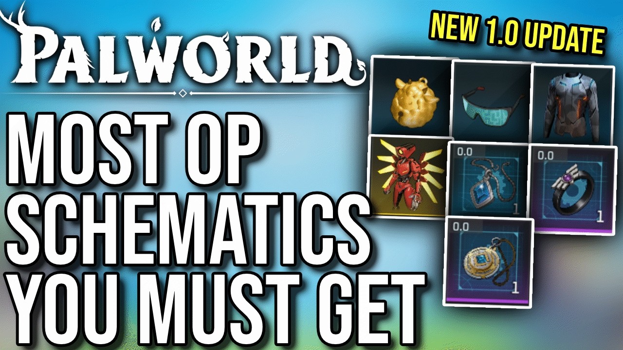 Palworld 1.0: The MOST OP Schematics & Accessories You MUST Get! - All Best Gear Locations
