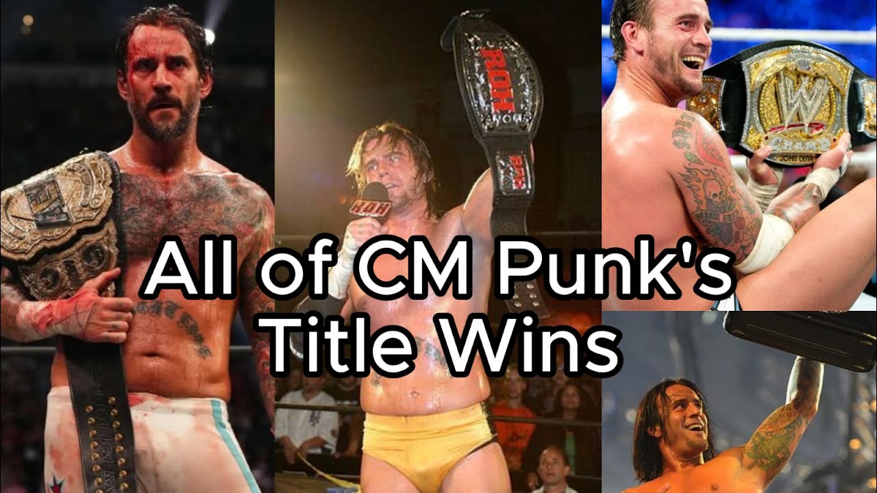 All of CM Punk's Title Wins ROH/ECW/WWE/AEW (2004-2022)