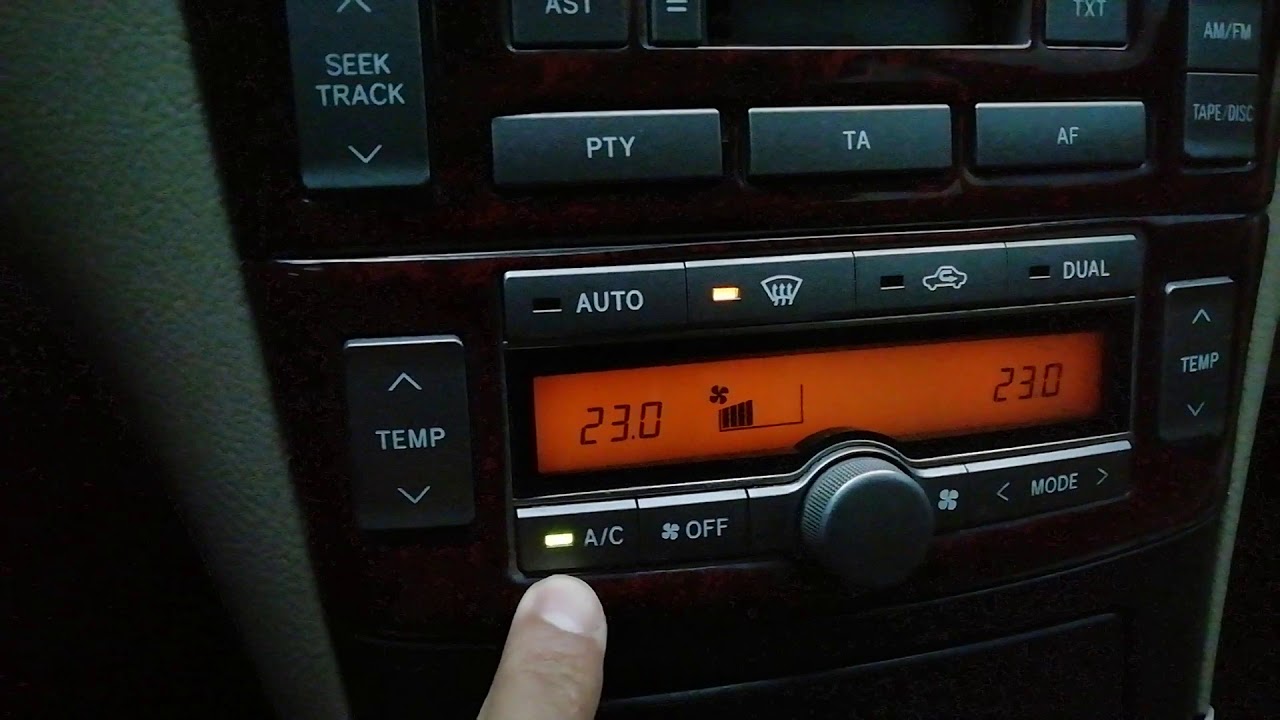 T25 2003-2009 avensis klima tüm fonksiyonları kullanımı ve hatalar