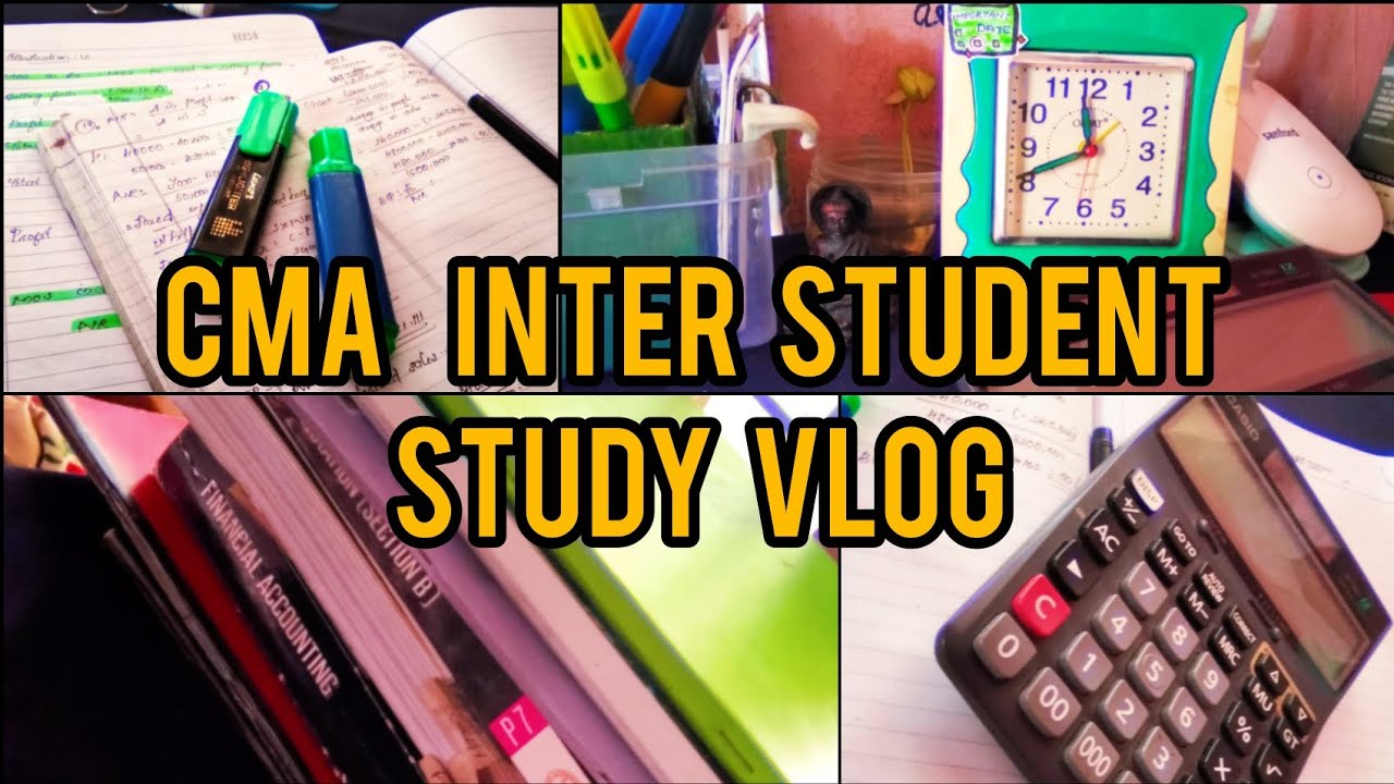 CMA inter aspirant study vlog📘✍️