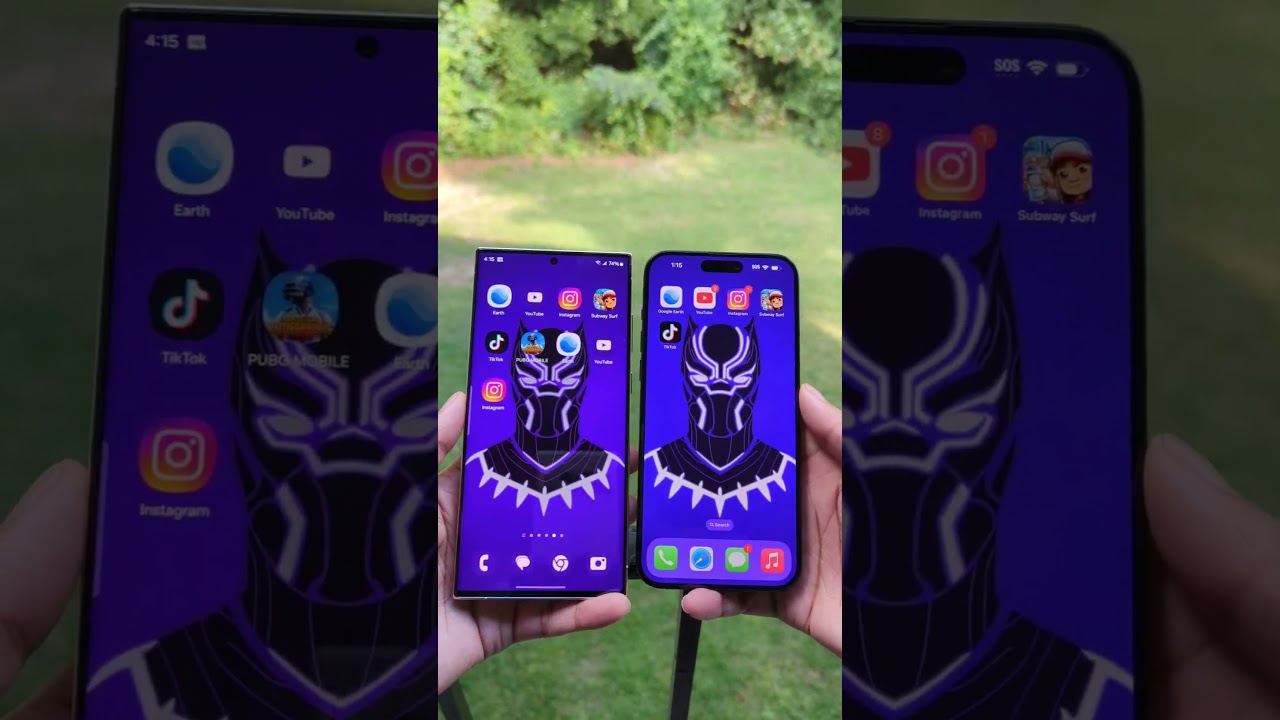 S23 Ultra VS IPhone 15 Pro Max - Max Brightness Test & Display Design