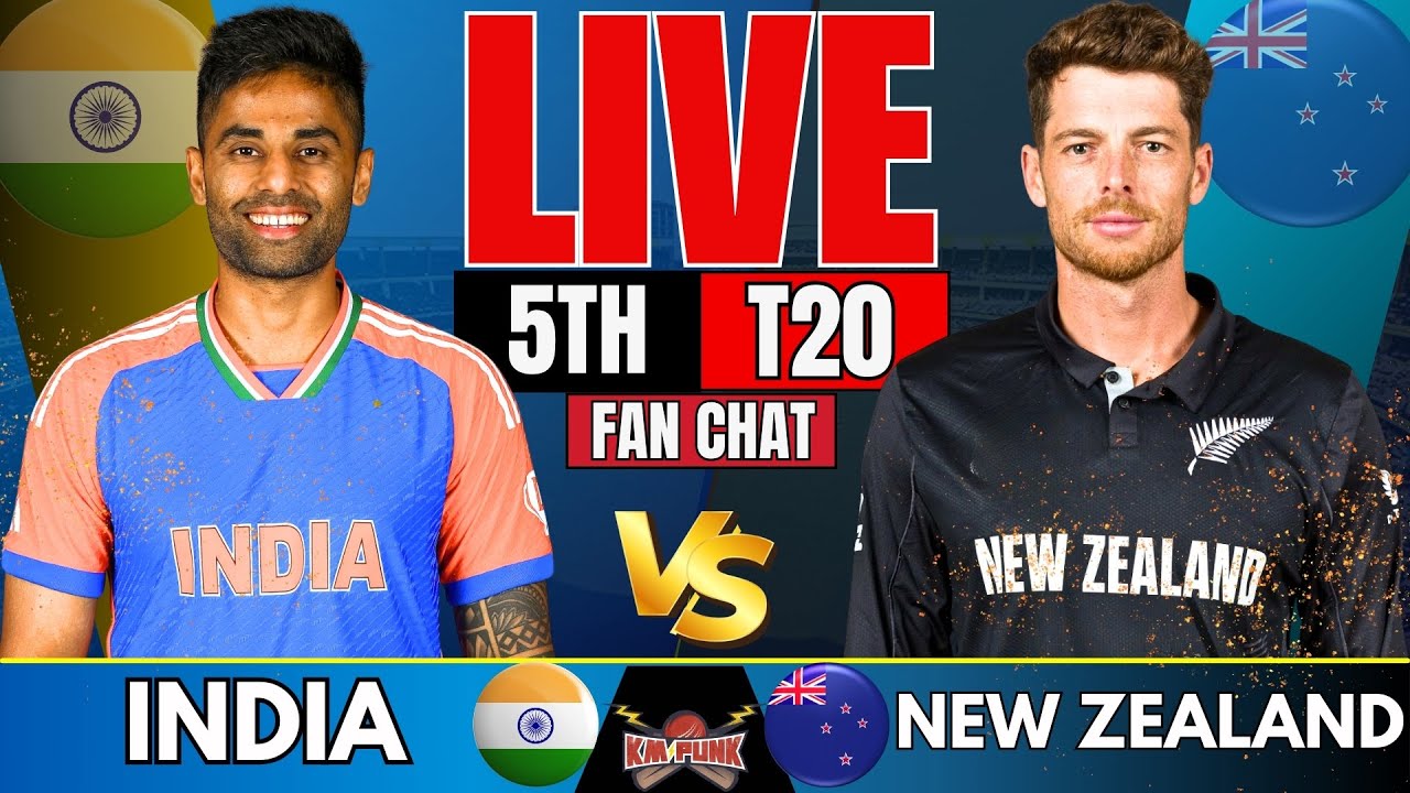 🔴India vs Newzealand Live Cricket Score & Commentary | IND vs NZ, 5th T20 | Live Cricket match Today
