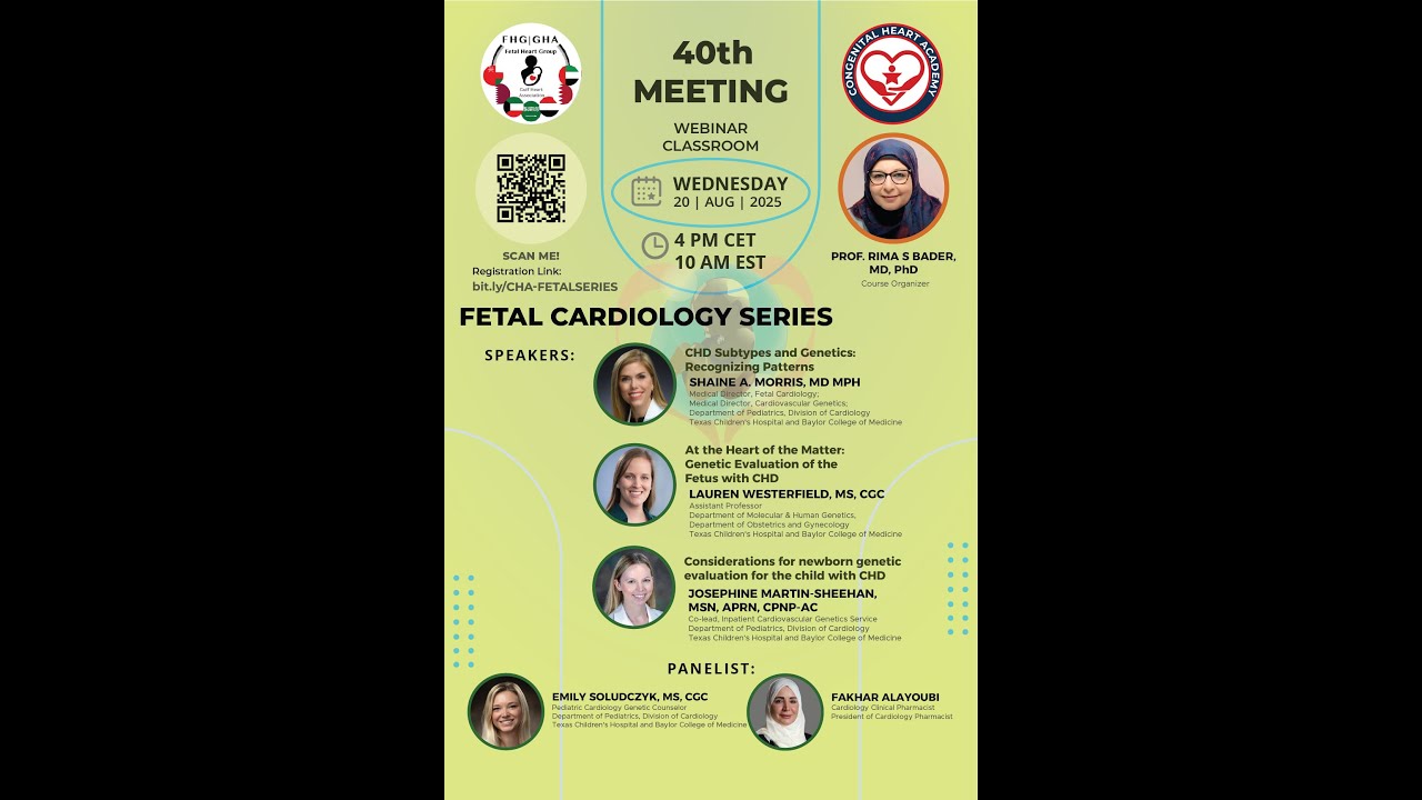 40 CHD Subtypes and Genetics: of the Fetus with CHD Genetic Evaluation for the Child with CHD