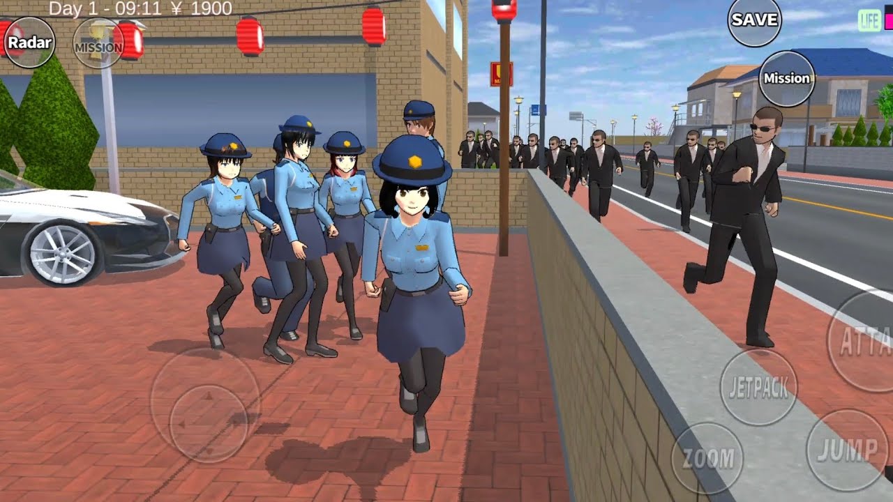 THE POLICE KOBAN 🚔 AGAINTS A BOSS YAKUZA OFFICE HIMAWARI || TUTORIAL SAKURA SCHOOL SIMULATOR