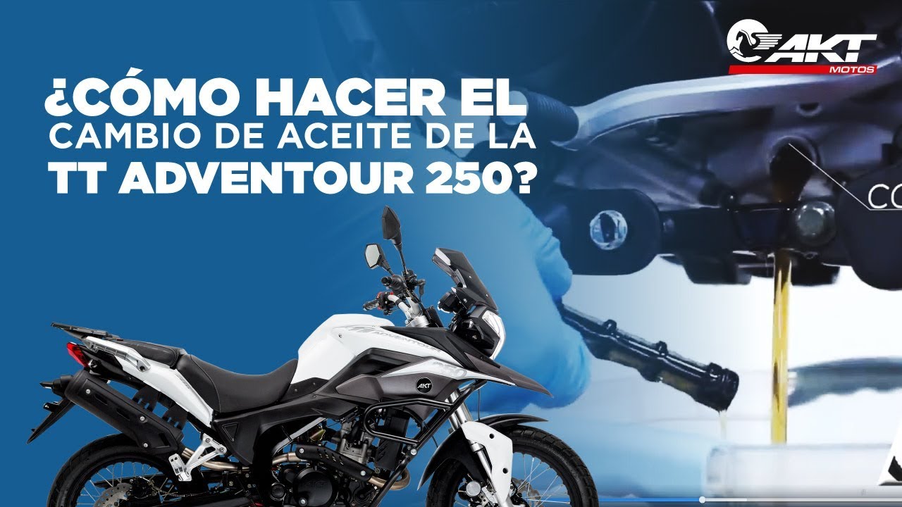 Cómo hacer el cambio de aceite de la TT Adventour 250