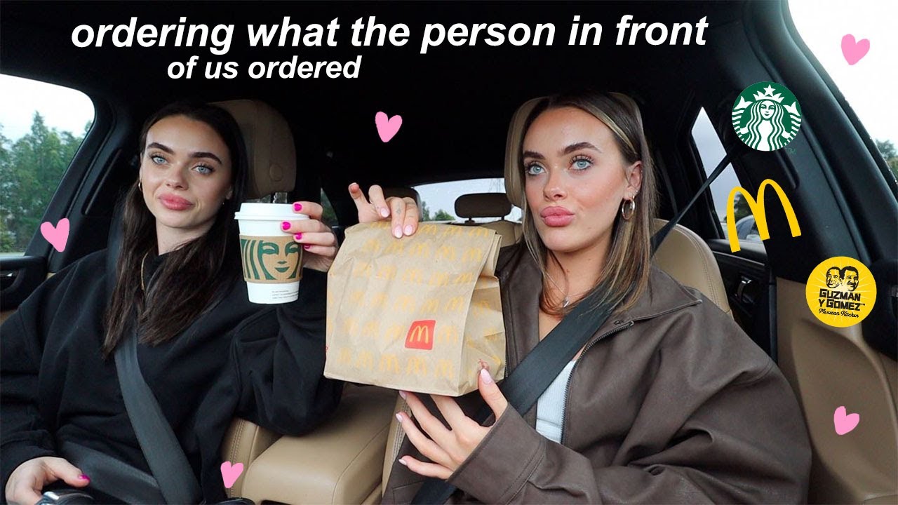Ordering what the person infront of us orders!! Mescia Twins