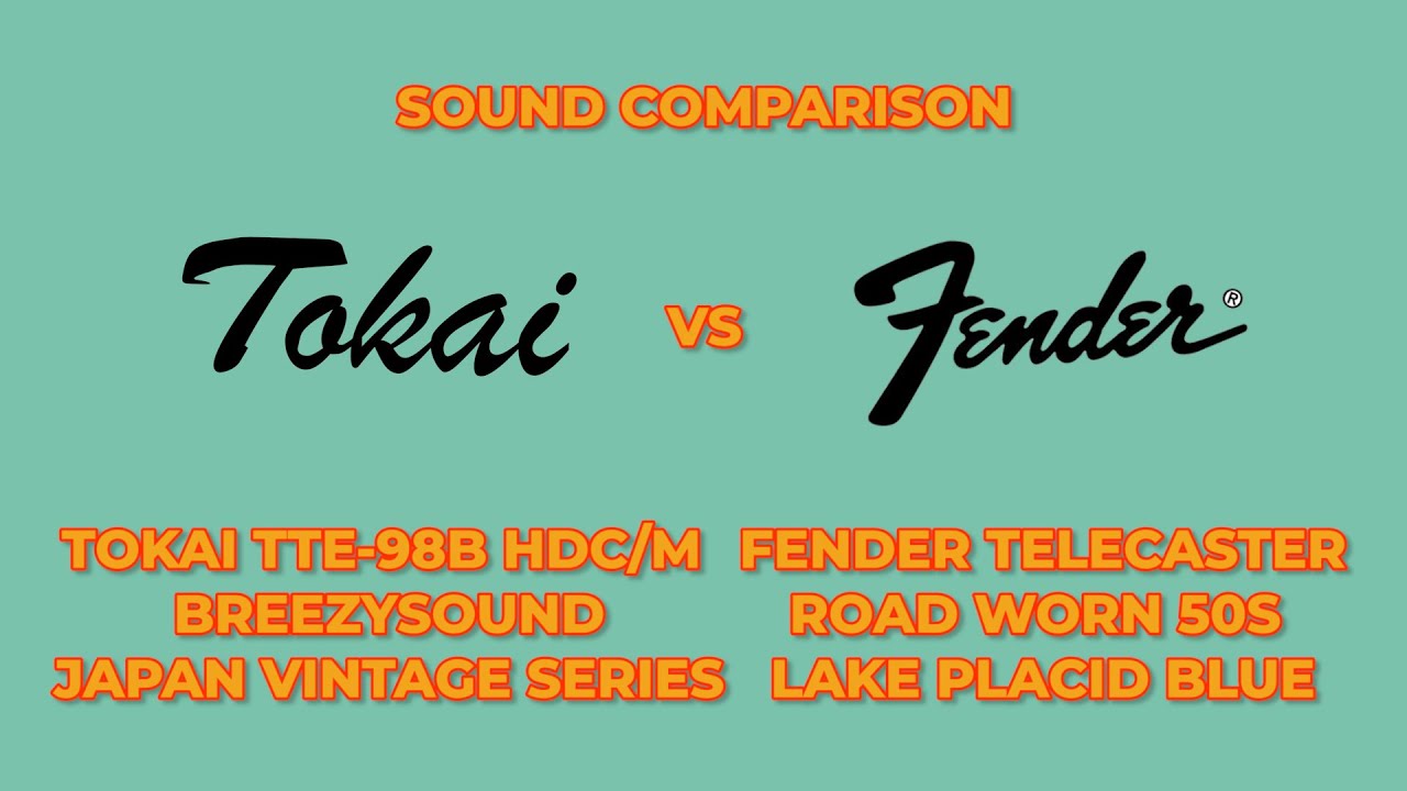 Sound Comparison | Tokai Guitar TTE-98B vs Fender Telecaster Road Worn