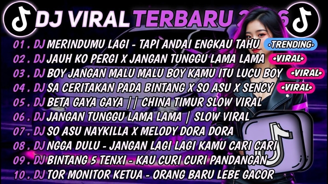 DJ TIKTOK TERBARU 2026🎵DJ TAPI ANDAI ENGKAU TAHU - MERINDUMU LAGI🎵DJ JANGAN TUNGGU LAMA LAMA || FULL