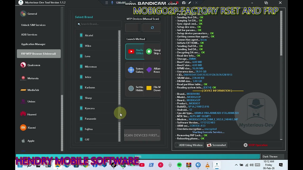 MOBIGO2P FACTORY FORMAT AND F RESER PROTECTION BYHENDRY MOBILE SOFTWARE USING MYSTERIOUS DEV TOOL