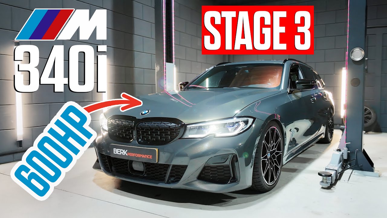 BMW M340i G21, 592 л.с. и 740 Нм, STAGE 3 | Разгон 0-100 и 100-200 км | Динамометрический стенд и...