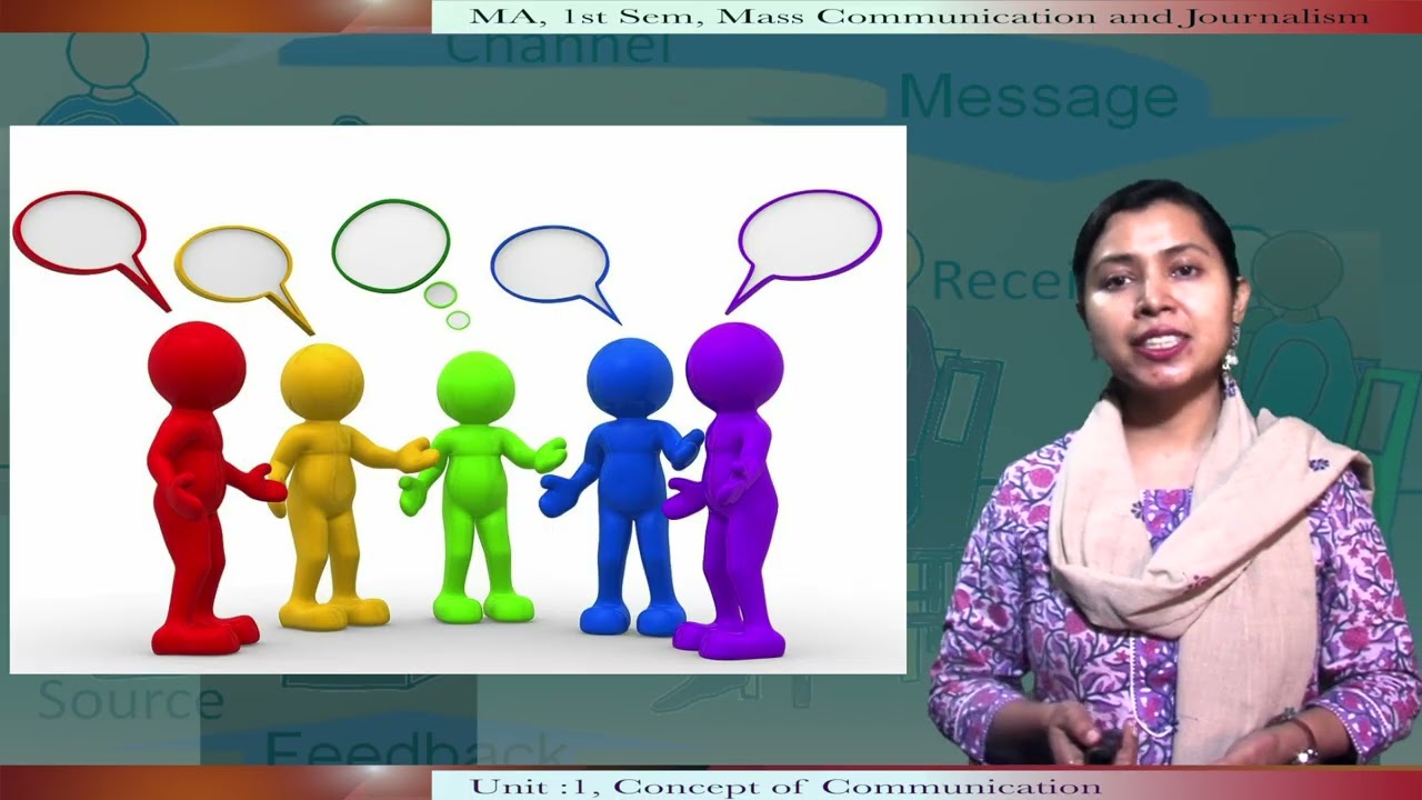 MA 1st Semester, Mass Communication and Journalism Unit -1 Concept of Communication #swayamprabha