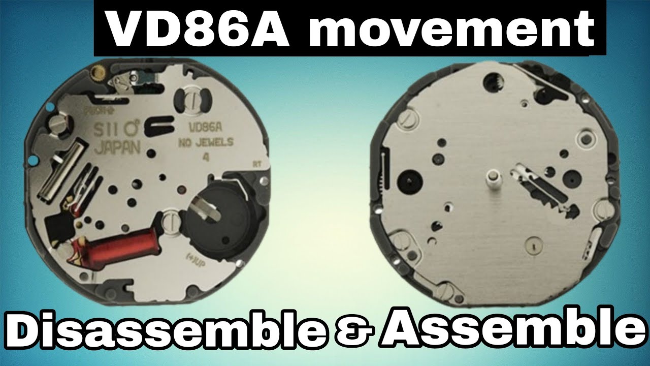 How to disassemble and assemble VD86 watch movement | #Watch_Repair_Channel | #Maxztime