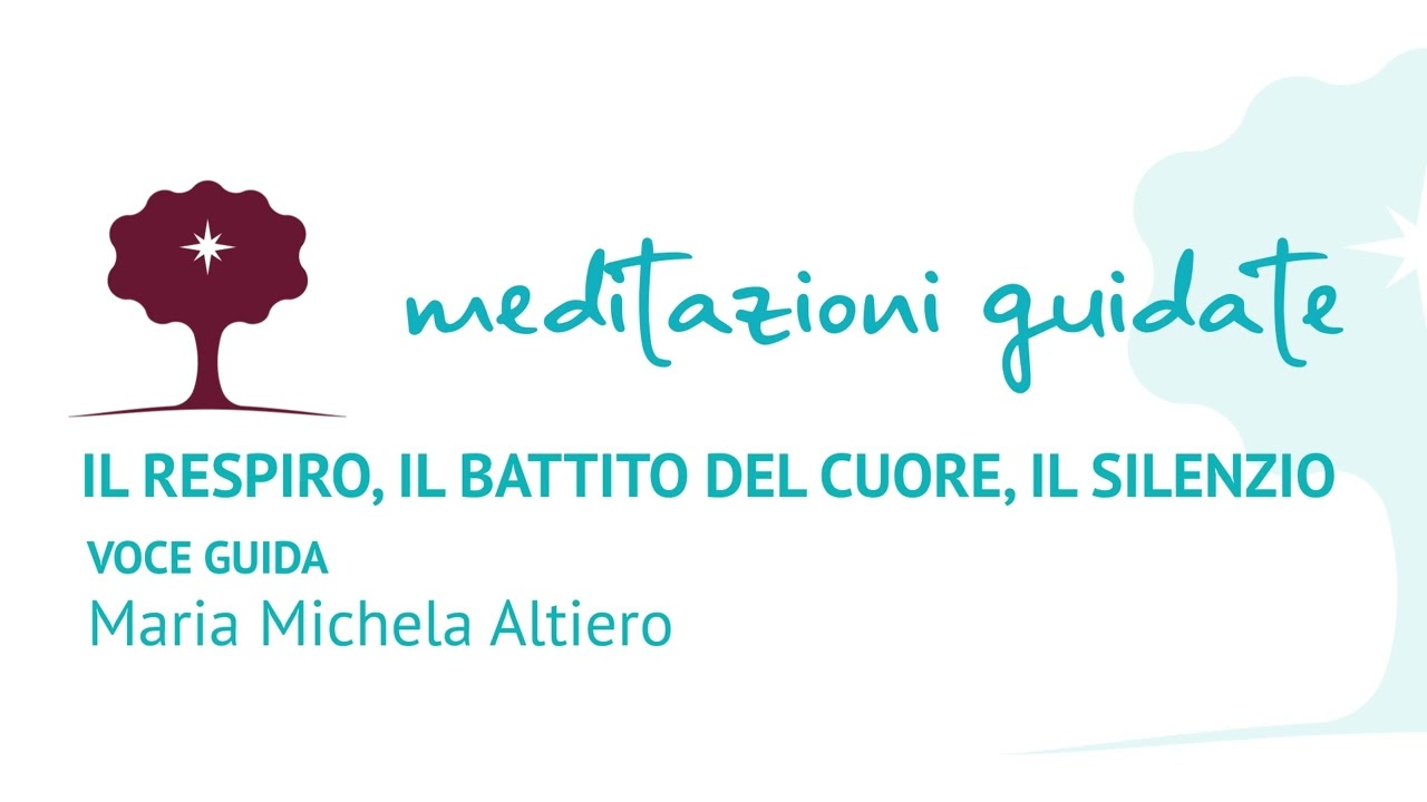 Meditazione sul respiro e sul battito del cuore con pause di silenzio