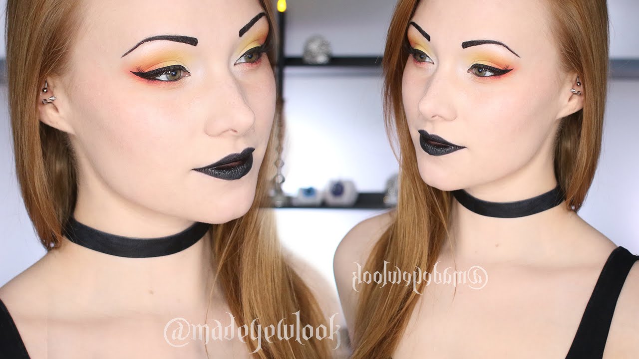 Easy Candy Corn Inspired Makeup Tutorial | Halloween 2016
