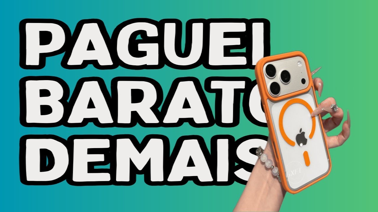 iPhone 17 Pro Max Capa Acrlico Shockproof 2025 - REVIEW TESTADO