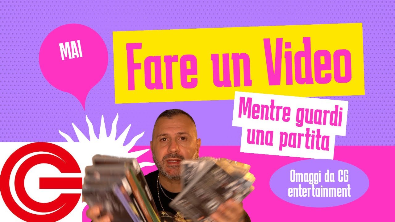Mai fare Video mentre guardi una Partita... Omaggi Home Video  graditissimi da CG Entertainment