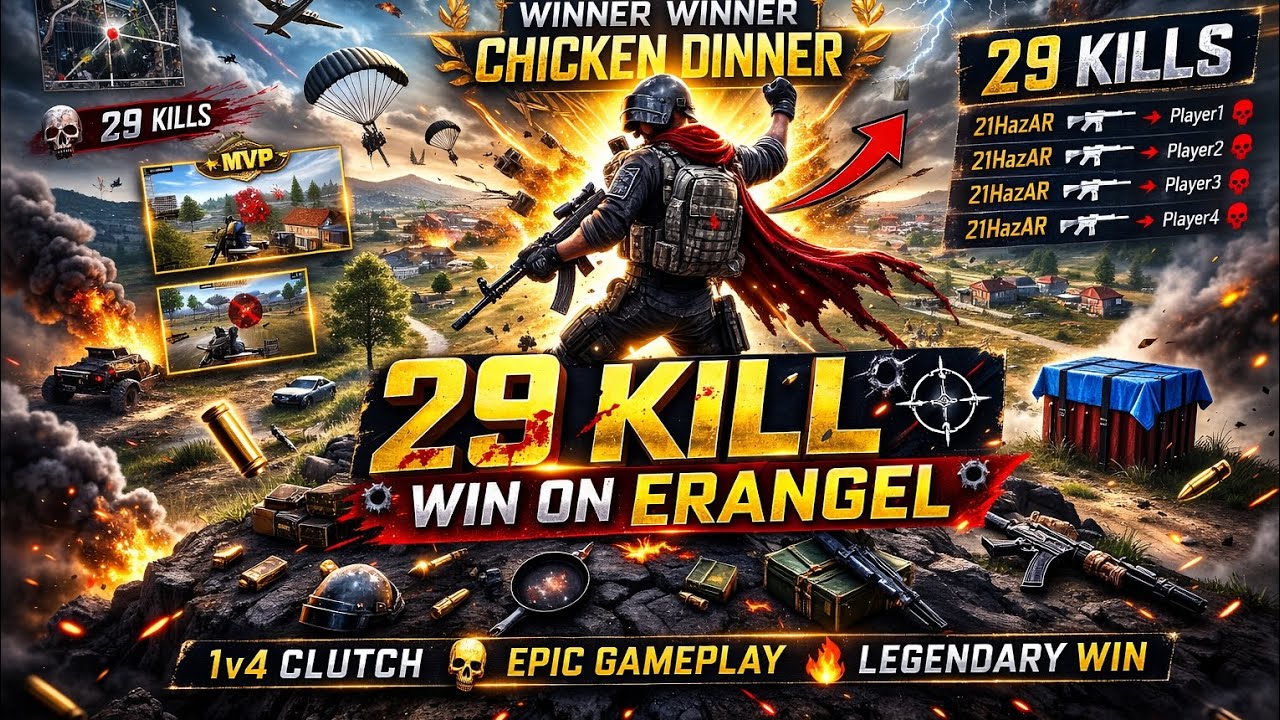 HAZAR Best Moments #2 | 29 Kill Erangel Win