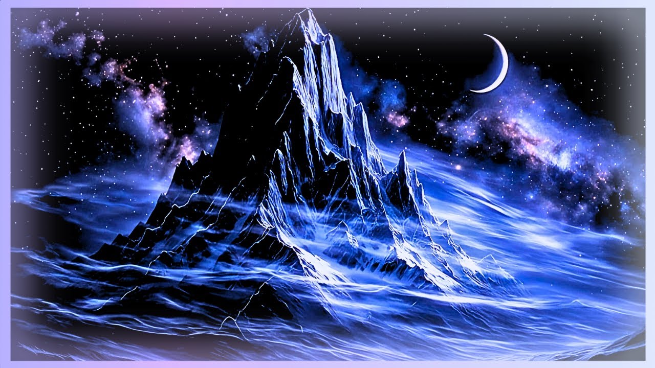 Cosmic Ice Peak ❄️ | Chill Ambient Music 🌒 | Relax, Study, Unwind #relaxing #chill #sleep