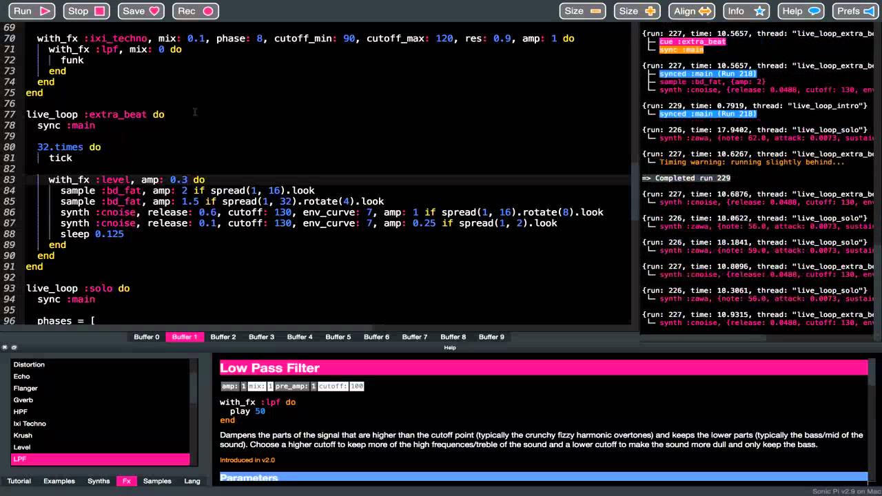 Daft Punk - Aerodynamic with Sonic Pi