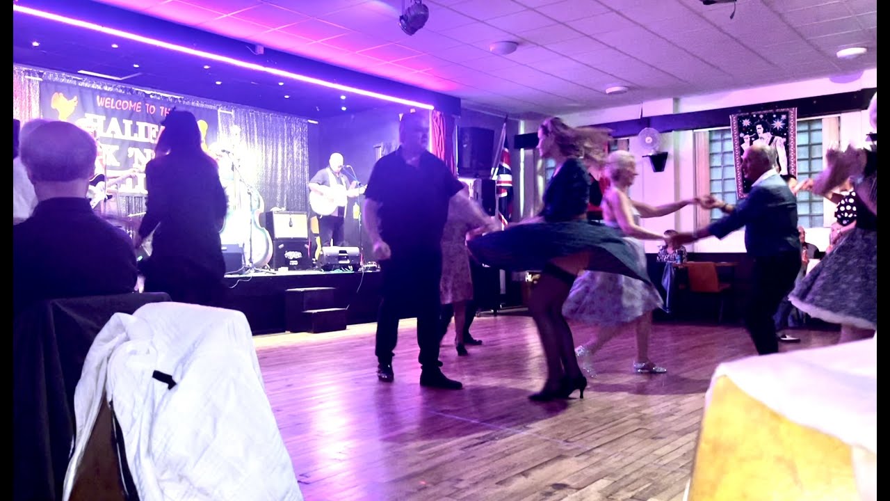 Dancing at the Rock 'n' Roll Club - Jiving in Stockings