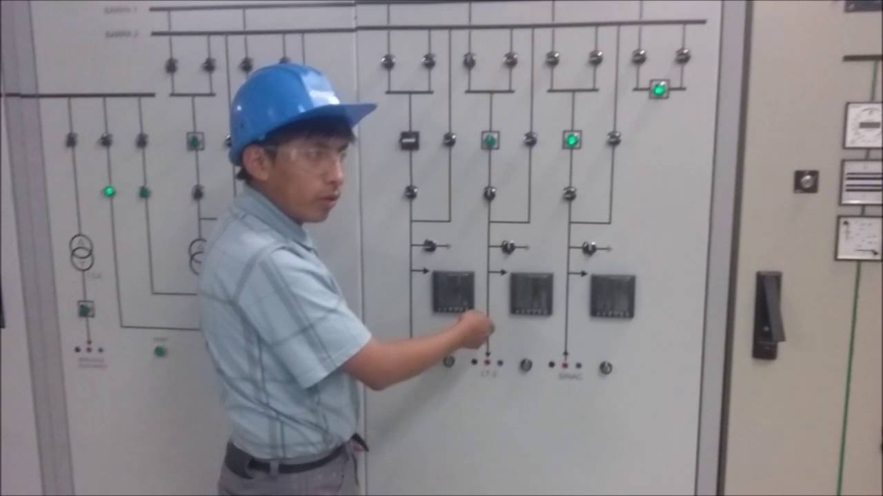 Maniobras en una subestacion electrica. Sistemas electricos de potencia Lab 01