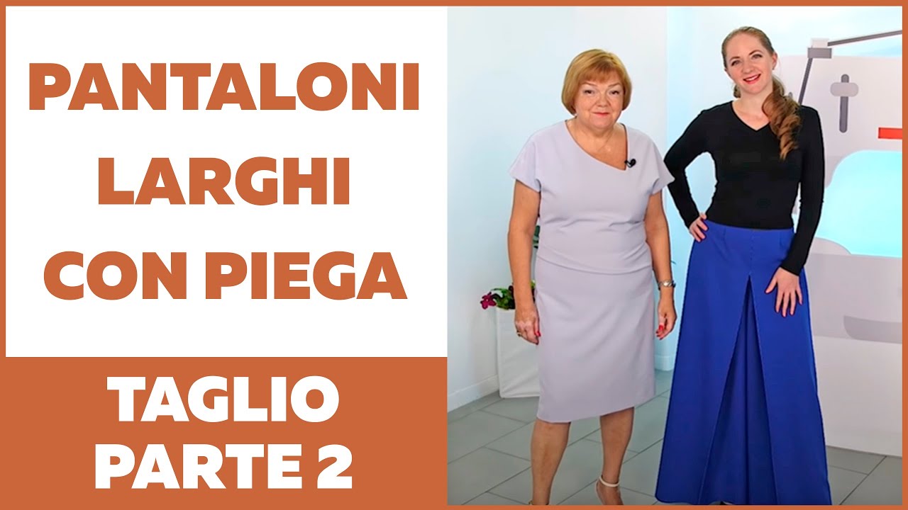 Pantaloni larghi con pieghe. Costruzione piega, taglio e prova. Parte 2.