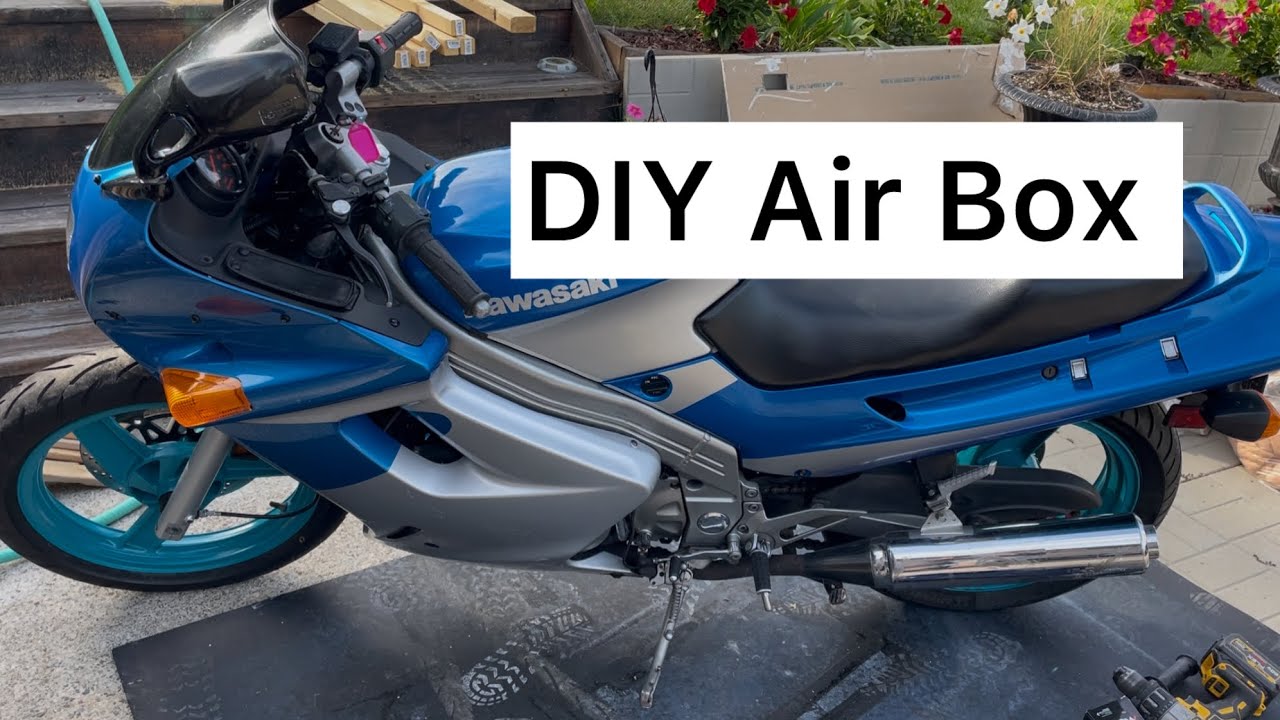 DIY Pod Air Filter & Intake Box Build - 2001 Kawasaki 250R ZZR250 EX250