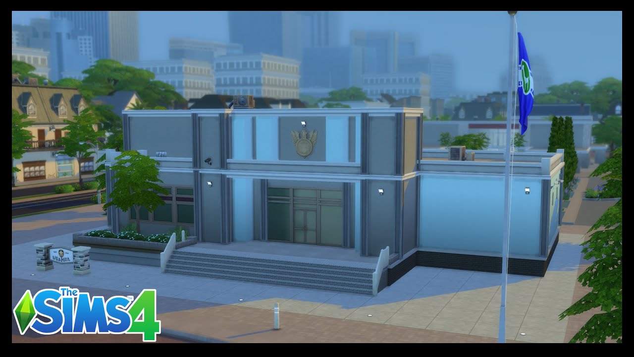 Police Station Decorate with Me - The Sims 4: Get To Work