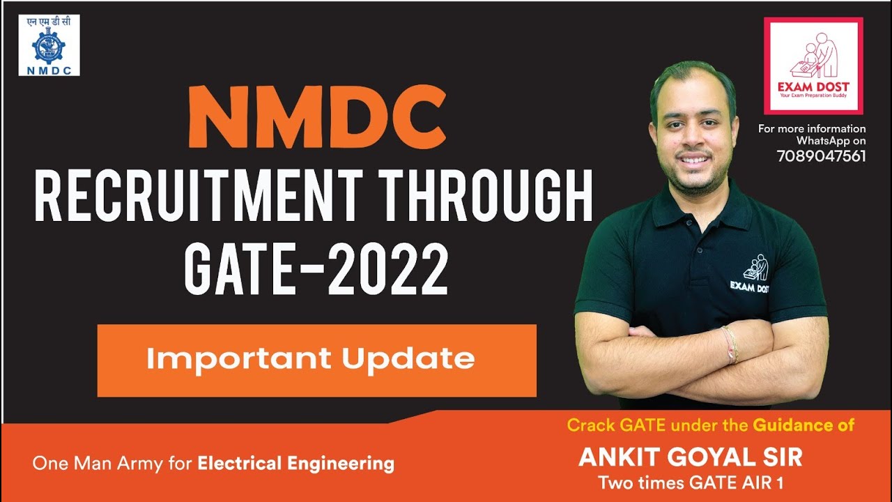 NMDC Recruitment through GATE 2022 🔥🔥 | Job Update | Ankit Goyal | One Man Army