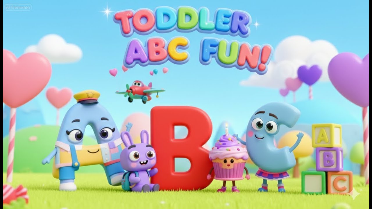A for airplane ABC Adventure: Fun Alphabet Learning for Toddlers!
