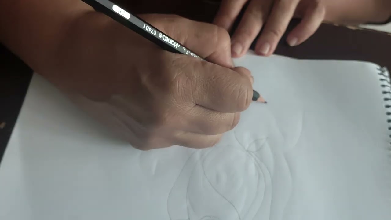 Desenhando rosa com a letra S