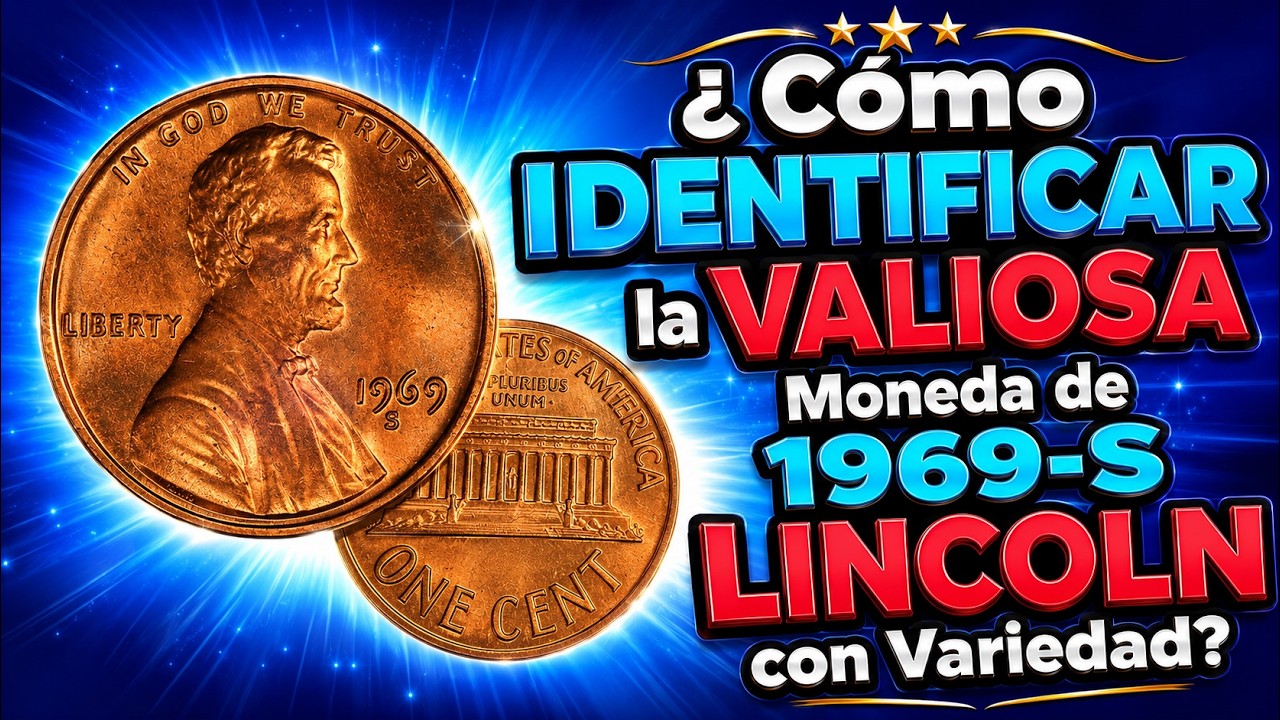 .&iquest;C&oacute;mo Identificar la Valiosa Moneda de 1969-S Lincoln con Variedad? V23-25