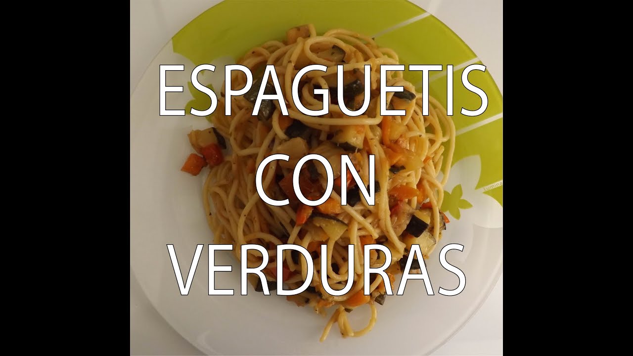 Espaguetis con Verdura Rápido y Fácil