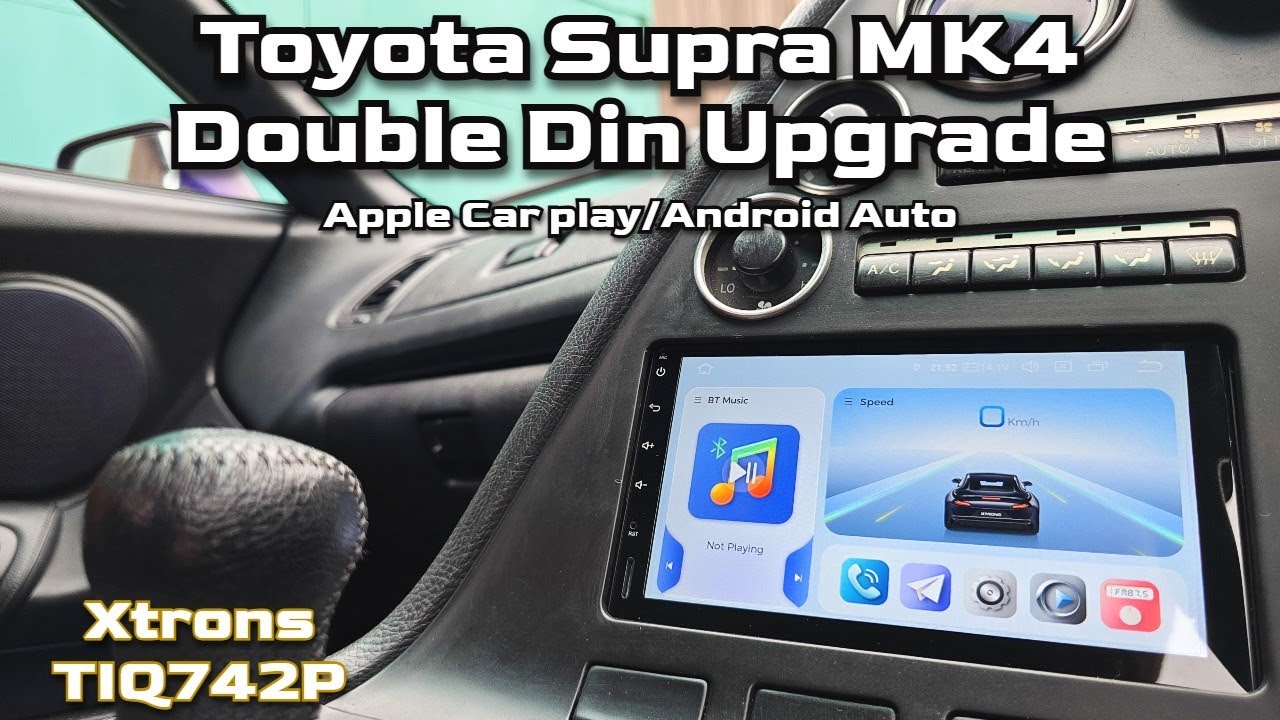 Универсальная магнитола 2DIN для Toyota Supra MK4 Xtrons! TIQ742P с Apple Car Play и Android Auto