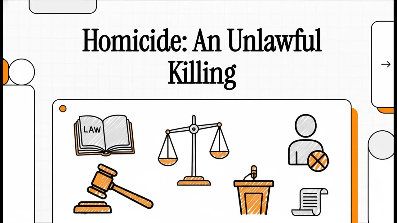 Homicide  An Unlawful Killing