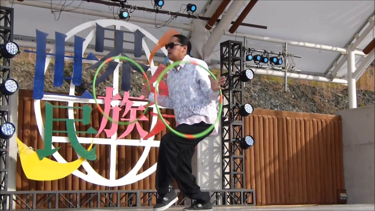 Nakotah LaRance's Hip Hop Hoop Dance in The World Ethnic Festival in Kimino