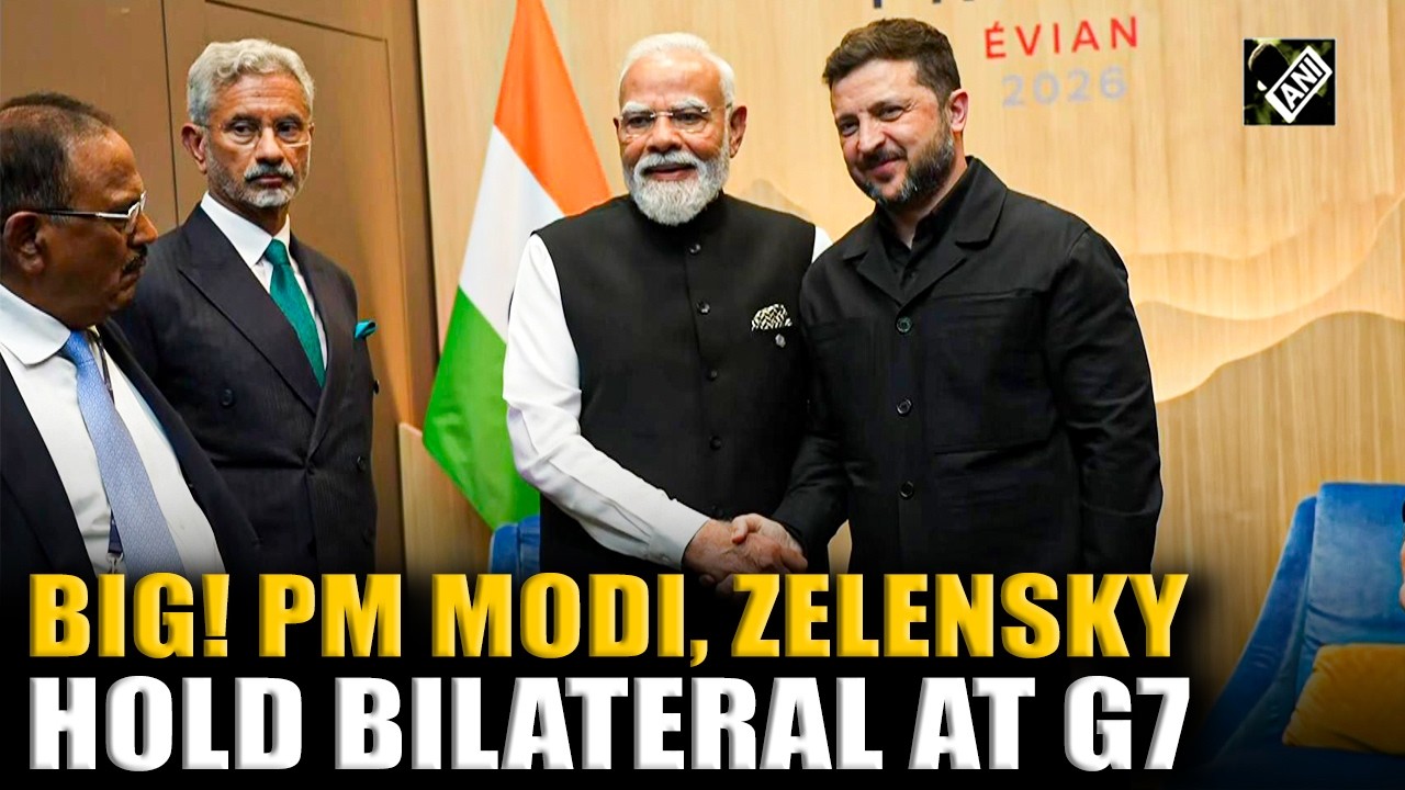 Moment! PM Modi, Ukrainian President Zelenskyy hold bilateral meet on sidelines of G7 Summit