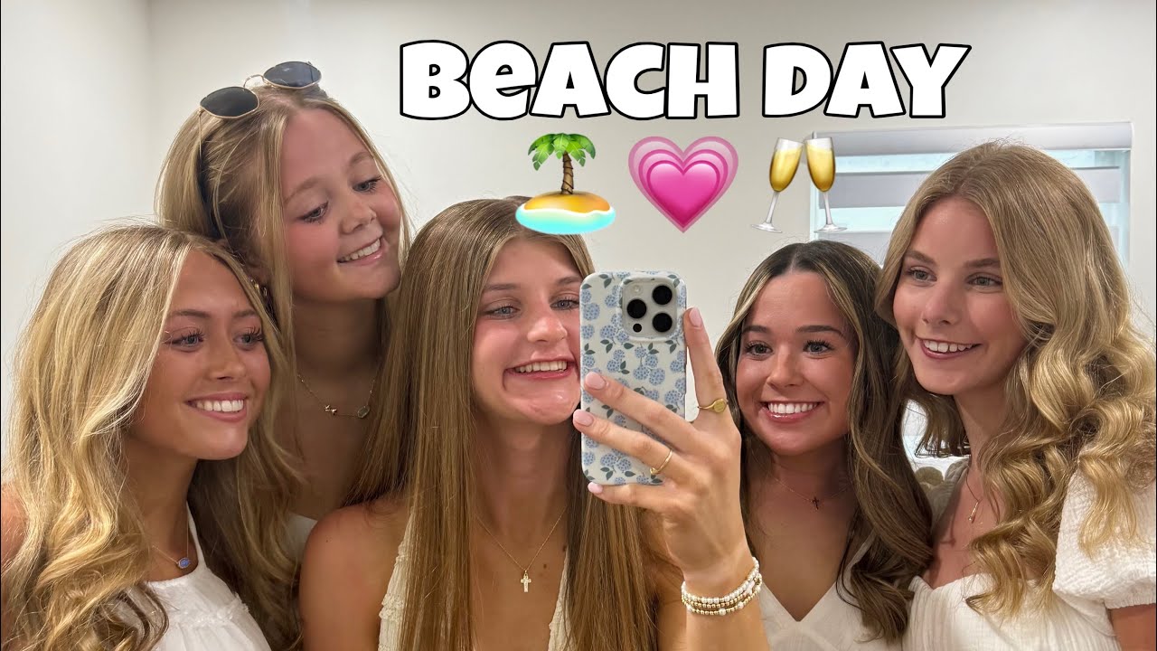 beach day in fort laud 🏝️💗🥂🎉